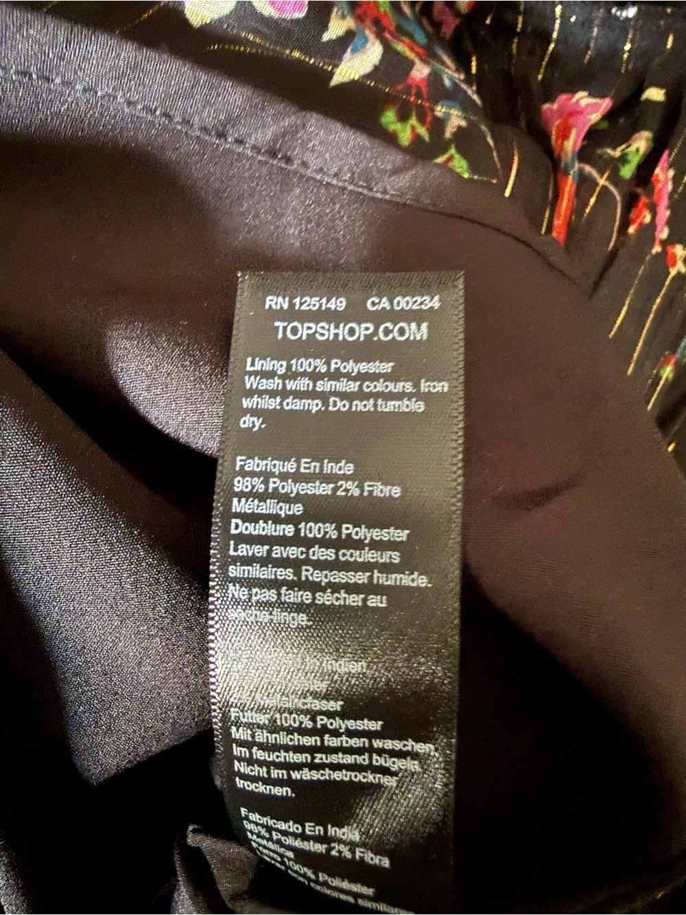 TOPSHOP Black Floral Ruffle Maxi Skirt - Picture 11 of 11